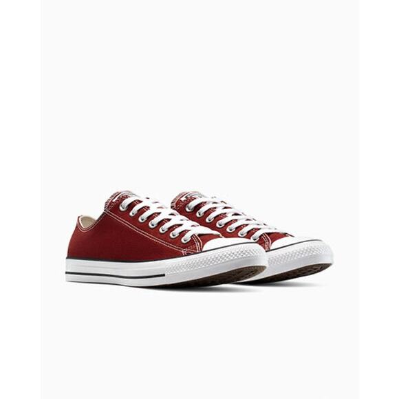 Converse Chuck Taylor All Star Low Top Sneakers Maroon Burgundy Canvas Women’s 6 - Picture 1 of 6